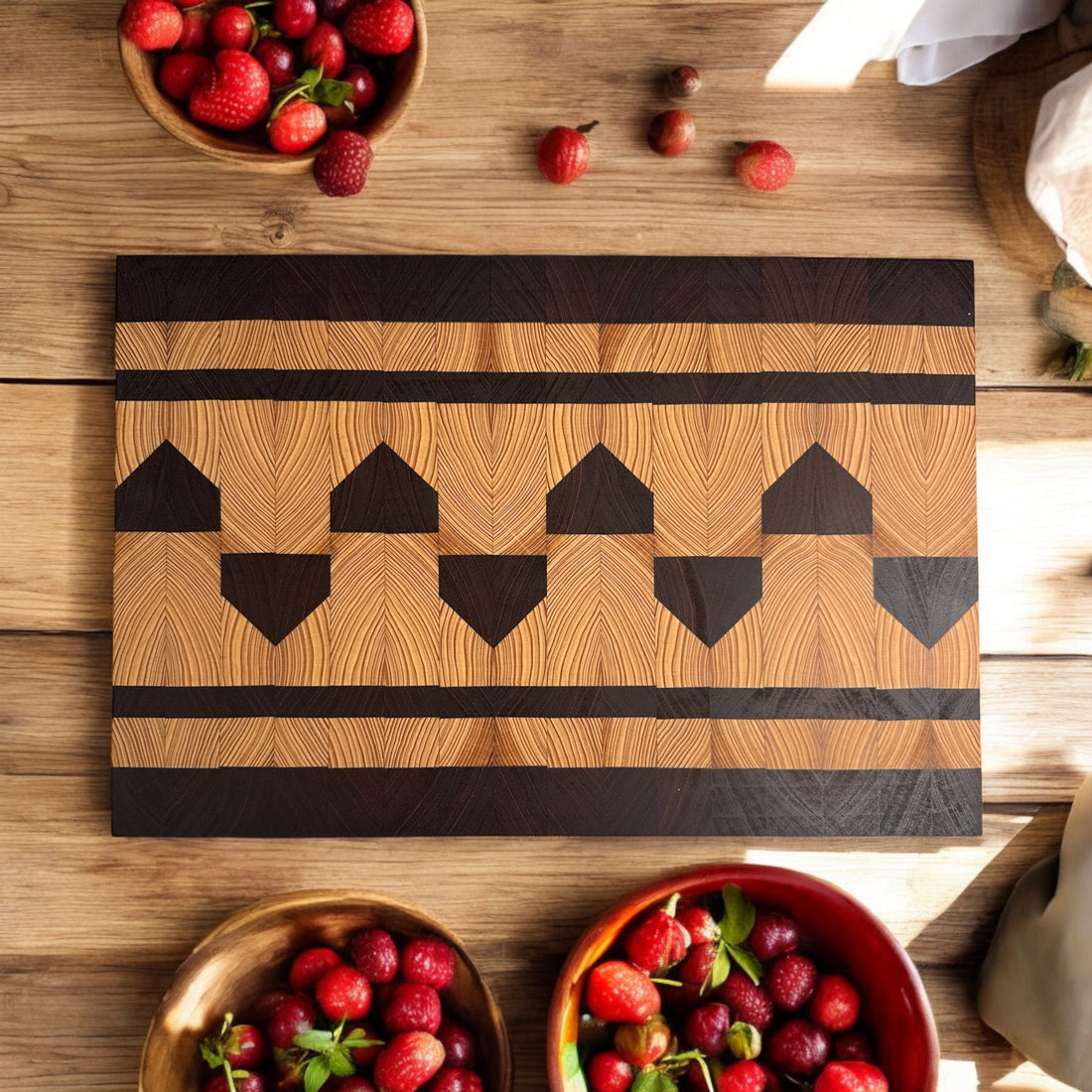 custom end grain cutting board