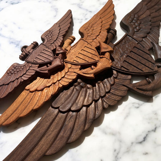 custom 3D wooden naval aviator wings