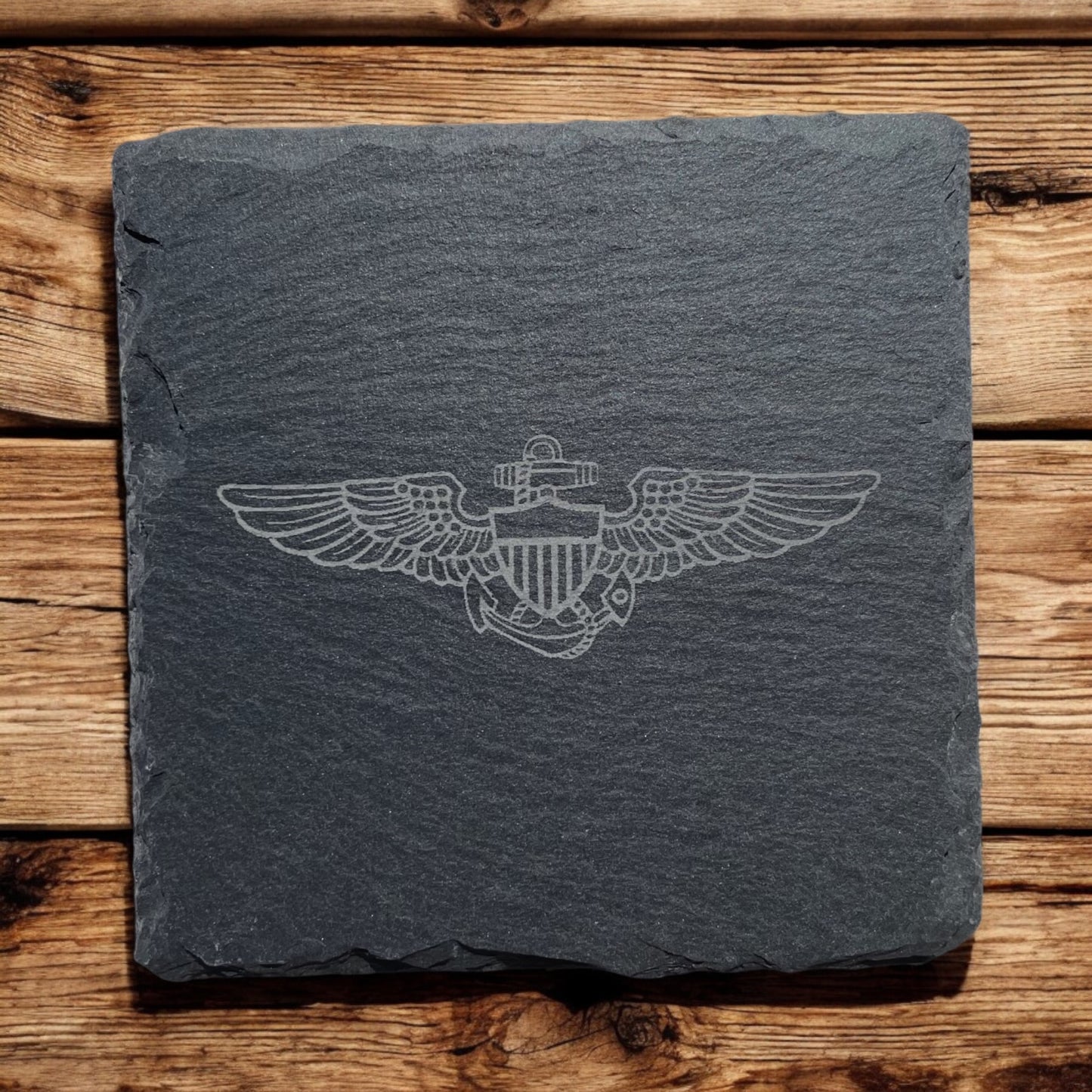 Naval Aviator Slate Coasters  - Set of 4