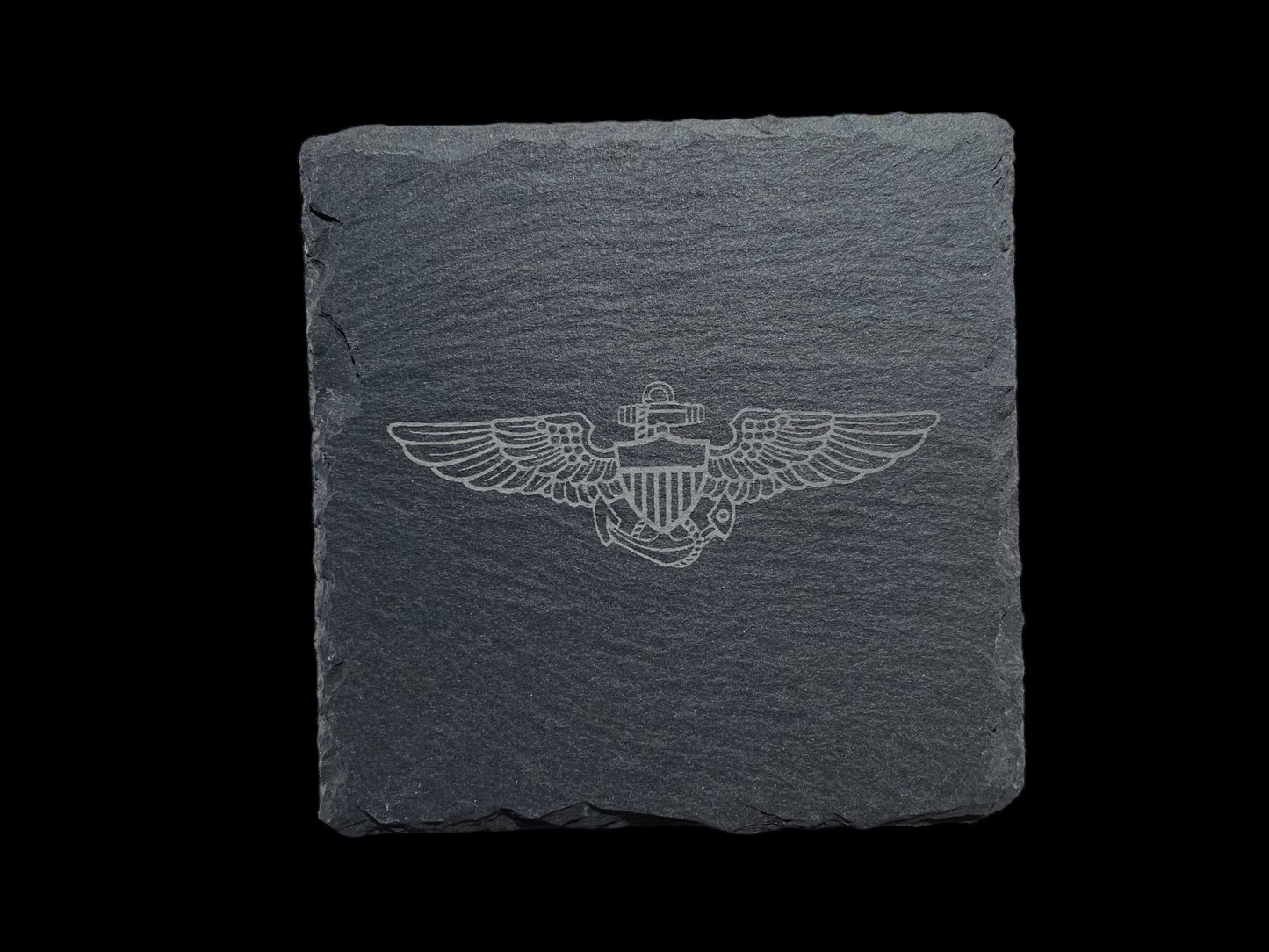 Naval Aviator Wings Slate Coaster